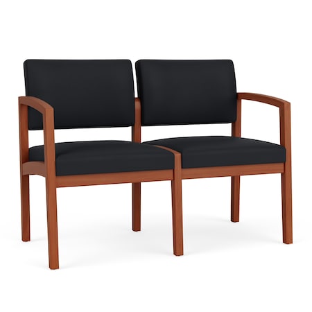 Lesro 2 Seat Tandem Seating W/ No Center Arm, 44 in W 26 in L 31.5 in H, Lenox Series LW2101
